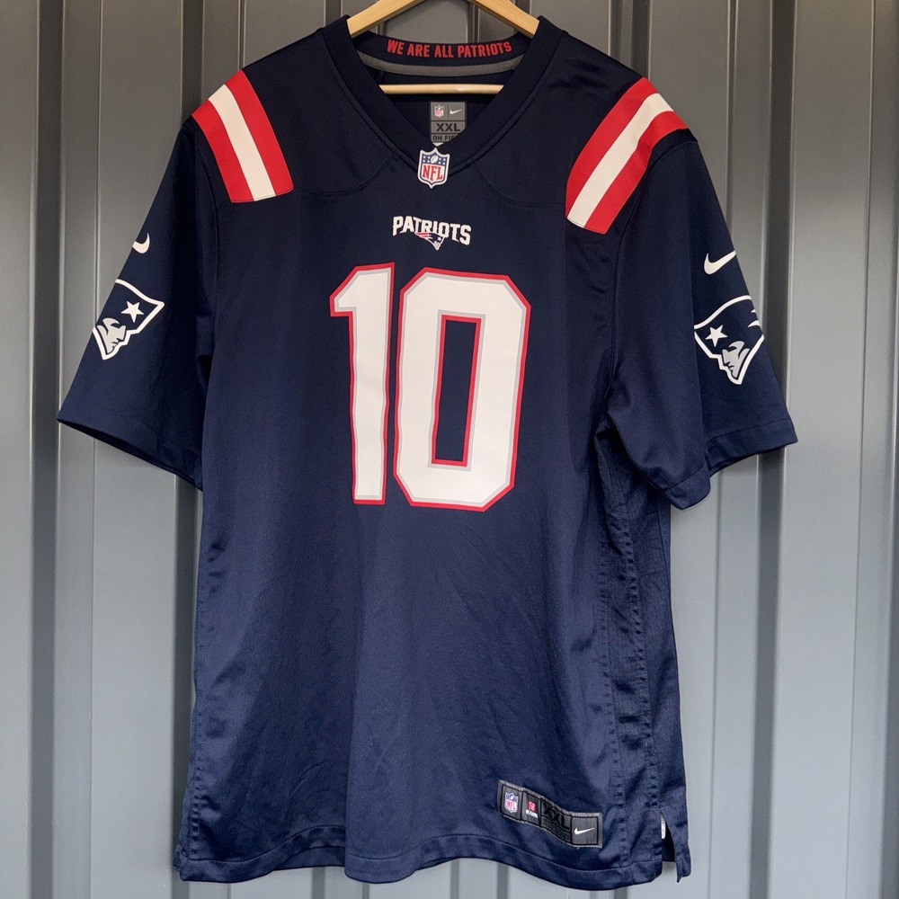 Nike On Field Jersey New England Patriots #10 Mac Jones Mens Size XXL